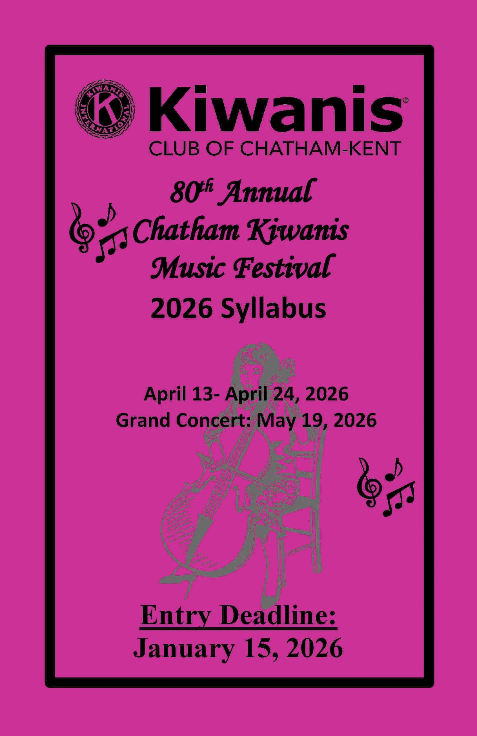 Chatham Kiwanis Music Festival Syllabus 2026
