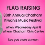 Flag Raising Chatham Kiwanis Music Festival