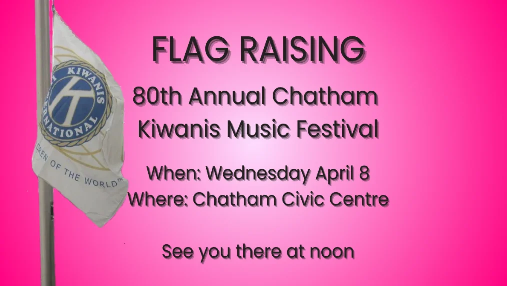 Flag Raising Chatham Kiwanis Music Festival