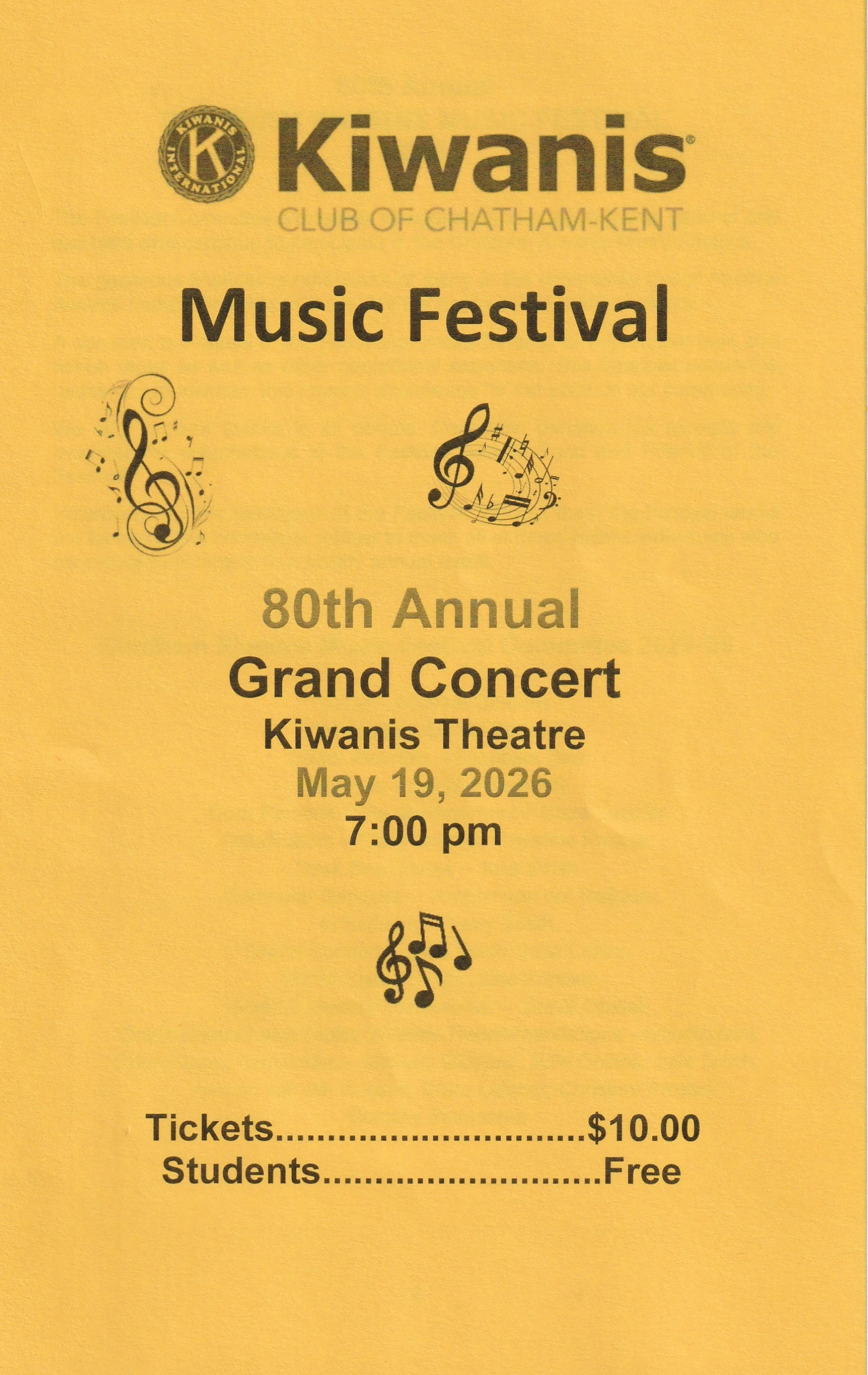 Grand Concert 2026 Program